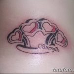 Fotó egy sárgaréz csülök tetoválásról, kelte: 2018.09.11. №110 - tetovált sárgaréz csülök -