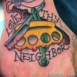 Fotó sárgaréz csukló tetoválásról 2018.09.11. №157 - tetovált sárgaréz csülök -