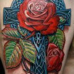 kelta tetoválás # 707 - a minta exkluzív változata, amely könnyen használható kelta tetoválásként a lányok számára