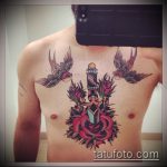 Példa egy tőrre és egy rózsatetoválásra - a rajz alkalmas tőrre, valamint rózsa és koponya tetoválásra