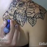 Очертание на фото татуировка от 01.09.2018 №114 - Очертание на фото татуировка -