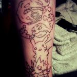 Очертание на фото татуировка от 01.09.2018 №149 - Очертание на фото татуировка -