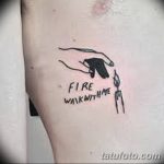 Очертание на фото татуировка от 01.09.2018 №082 - Очертание на фото татуировка -