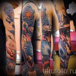 manchon espace de tatouage - une photo du tatouage fini 1011 tatufoto.ru