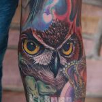 bagoly espace de tatouage - une photo du tatouage fini 1014 tatufoto.ru