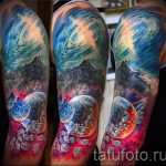 Raum Tattoo Ärmel - ein Foto des fertigen Tätowierung 1018 tatufoto.ru