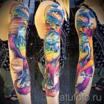 űr tetoválás hüvely - egy fotó a kész tetoválásról 1020 tatufoto.ru