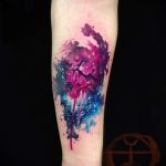 tetoválás tér akvarell - fotó a kész tetoválásról 2093 tatufoto.ru