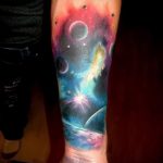 tetoválás tér akvarell - fotó a kész tetoválásról 8099 tatufoto.ru