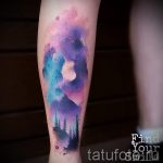 tetoválás tér akvarell - fotó a kész tetoválásról 13104 tatufoto.ru