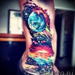 tetoválás tér akvarell - fotó a kész tetoválásról 16107 tatufoto.ru