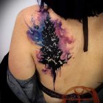 tetoválás tér akvarell - fotó a kész tetoválásról 19110 tatufoto.ru