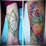 tetoválás tér geometria - fotó a kész tetoválásról 5115 tatufoto.ru