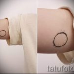 tetoválás tér minimalizmus - fotó a kész tetoválásról 6121 tatufoto.ru