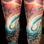 tetoválás űrhüvely - fotó a kész tetoválásról 8148 tatufoto.ru