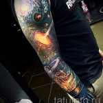 tetoválás űrhüvely - fotó a kész tetoválásról 30170 tatufoto.ru