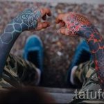 tetoválás űrhüvely - fotó a kész tetoválásról 32172 tatufoto.ru