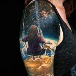 tetoválás űrhüvely - fotó a kész tetoválásról 39179 tatufoto.ru