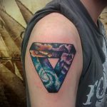 tetoválás tér háromszög - fotó a kész tetoválásról 5193 tatufoto.ru