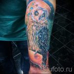Bagoly tér tetoválás - fotó a kész tetoválásról 3219 tatufoto.ru