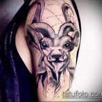 zdjęcie tatuażu koziego nr 818 - fajna wersja wzoru, który można łatwo wykorzystać do przekształcenia i zastosowania jako tatuażu koziego na nadgarstku