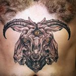 zdjęcie tatuażu koziego nr 603 - ciekawa wersja wzoru, który z powodzeniem można wykorzystać do przeróbki i aplikacji jako tatuażu koziego na nadgarstku