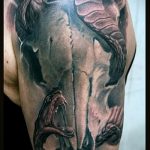 zdjęcie tatuażu koziego nr 266 - unikalna wersja wzoru, którą można z powodzeniem wykorzystać do przekształcenia i nałożenia jako tatuażu koziego na nadgarstek