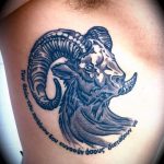 zdjęcie tatuażu koziego nr 766 - ciekawa wersja wzoru, który z powodzeniem można wykorzystać do obróbki i nałożenia jako tatuażu koziego na nadgarstek