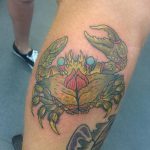 fotó egy rákos tetoválásról, kelt 2018.04.18., 002 - tetováló rák -