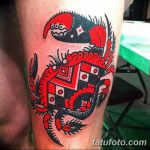 fotó egy rákos tetoválásról, kelte: 2018.04.18. №010 - tetováló rák -