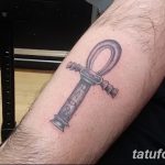 fotó az Ankh kereszt tetoválásról, kelte: 2017.10.27. №143 - Ankh tetoválás -