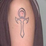 fotó az Ankh kereszt tetoválásról, kelte: 2017.10.27. №144 - Ankh tetoválás -