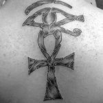 fotó az Ankh kereszt tetoválásról, 2017.10.27., №081 - Ankh tetoválás -