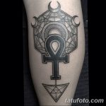 fotó az Ankh kereszt tetoválásról, kelte: 2017.10.27. №082 - Ankh tetoválás -