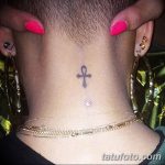 fotó az Ankh kereszt tetoválásról, 2017.10.27. №098 - Ankh tetoválás -