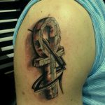 fotó az ankh kereszt tetoválásról, kelte: 2017.10.27. №015 - Ankh tetoválás -