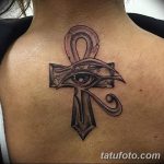 fotó az Ankh kereszt tetoválásról, 2017.10.27., №048 - Ankh tetoválás -