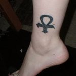 fotó az Ankh kereszt tetoválásról, 2017.10.27., №068 - Ankh tetoválás -