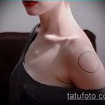 Az alkalmazott kör tetoválás hűvös változata - a rajz alkalmas táj kör tetoválásra