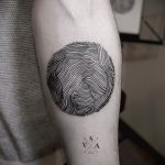 A meglévő kör tetoválás hiteles változata - a rajz alkalmas a baráti kör tetoválására