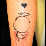 Jó példa egy meglévő kör tetoválásra - a rajz alkalmas táj kör tetoválásra