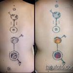 Az alkalmazott kör tetoválás érvényes változata - a rajz alkalmas a mellkas kör tetoválására