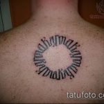 Egy remek példa a kör tetoválásra - a rajz alkalmas a kör körüli tetováláshoz