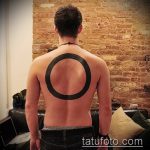 A kivitelezett kör tetoválás egyedi változata - a rajz alkalmas arra, hogy mit jelent a kör tetoválás