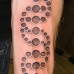 A tetovált kör teszt példája - a rajz alkalmas háromszög kör tetoválásra