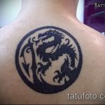 A kész tetováló kör tesztverziója - a rajz alkalmas háromszög kör tetoválásra