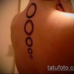 A tetovált kör remek példája - a rajz alkalmas kör alakú tetoválásra