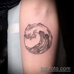 Egy meglévő kör tetoválás eredeti példája - a rajz alkalmas háromszög kör tetoválásra