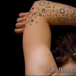 A kör tetoválás hűvös változata elkészült - a rajz alkalmas egy baráti kör tetoválására