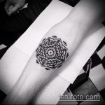 A kész körkörös tetoválás tesztpéldája - a rajz alkalmas körkörös tetoválás hullámára